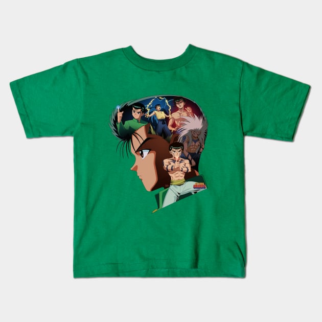 The Spirit Detective Kids T-Shirt by Batang 90s Art